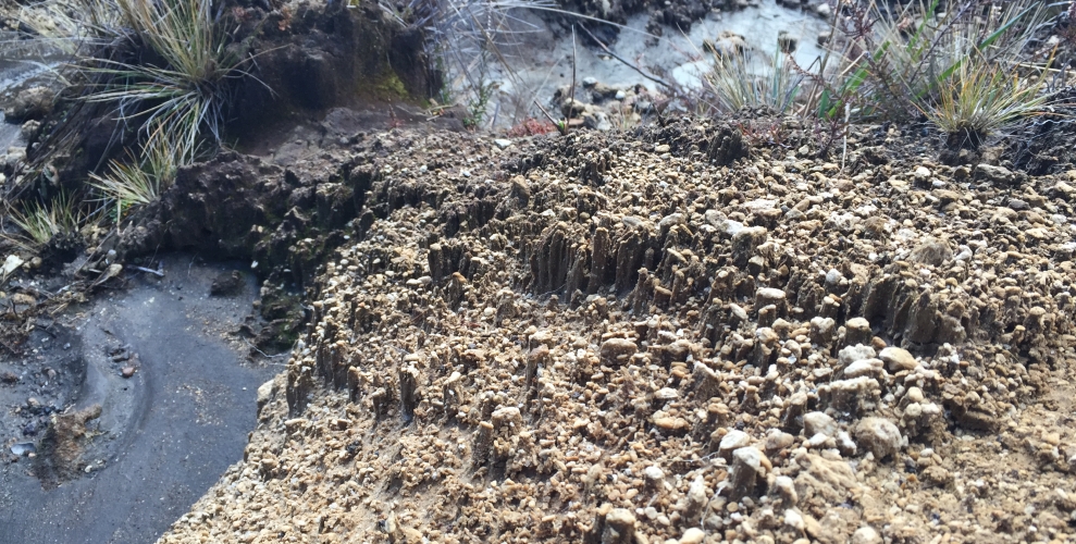 Fun features in pumice sand.